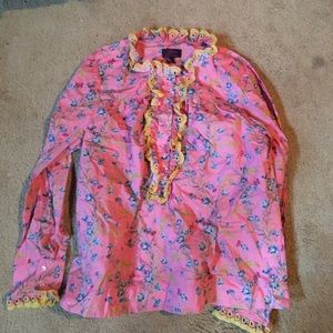 J Crew Liberty Of London Popover NWOT Large PRICED AS MARKED